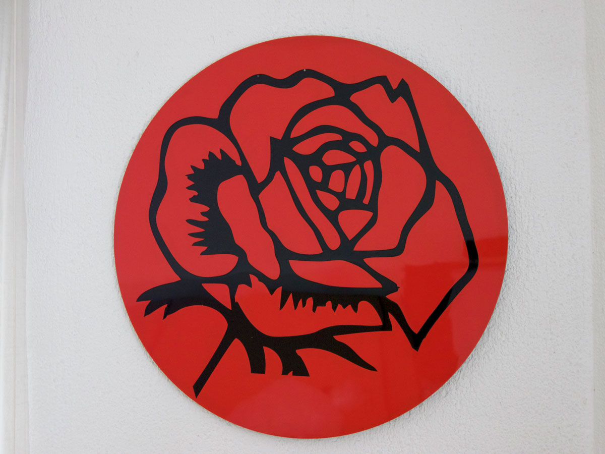 Wandbild einer Rose rot gefüllt Wandbild einer Rose rot gefüllt